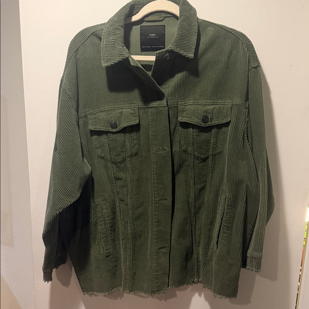 Zara Women's Olive Utility Jacket